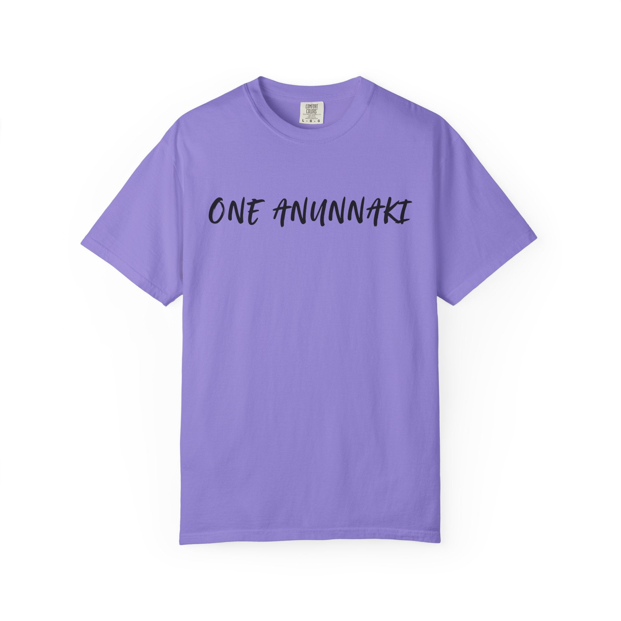 One Anunnaki T-Shirt — Aztec Warrior Graphic Tee with “One Anunnaki: Supplements Above The Rest”