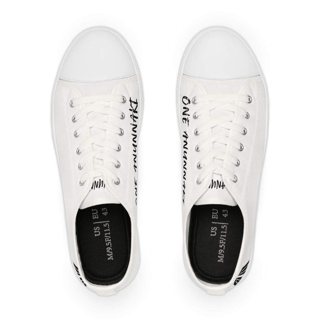 Low Top Sneakers — Classic White Canvas Mens Shoes