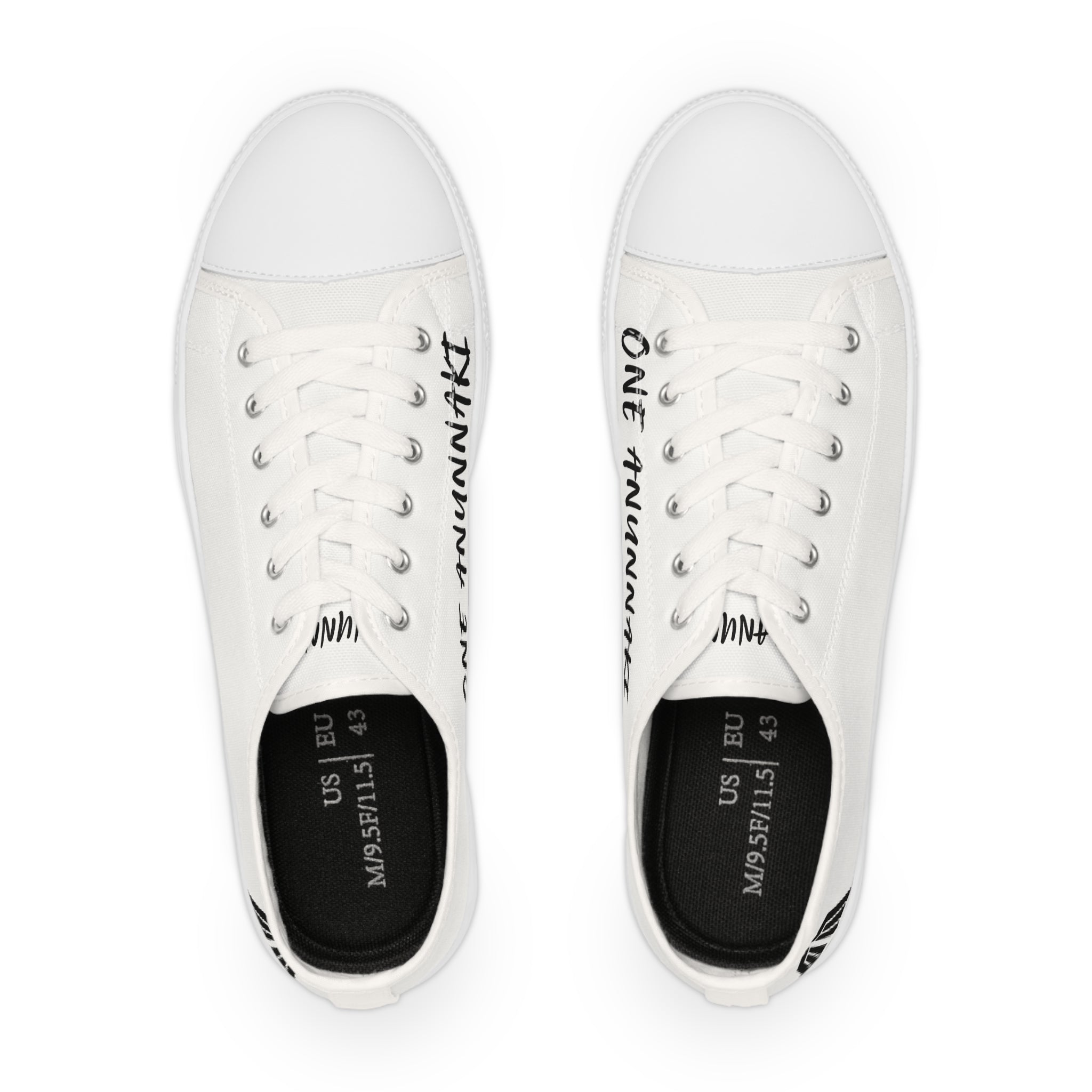Low Top Sneakers — Classic White Canvas Mens Shoes