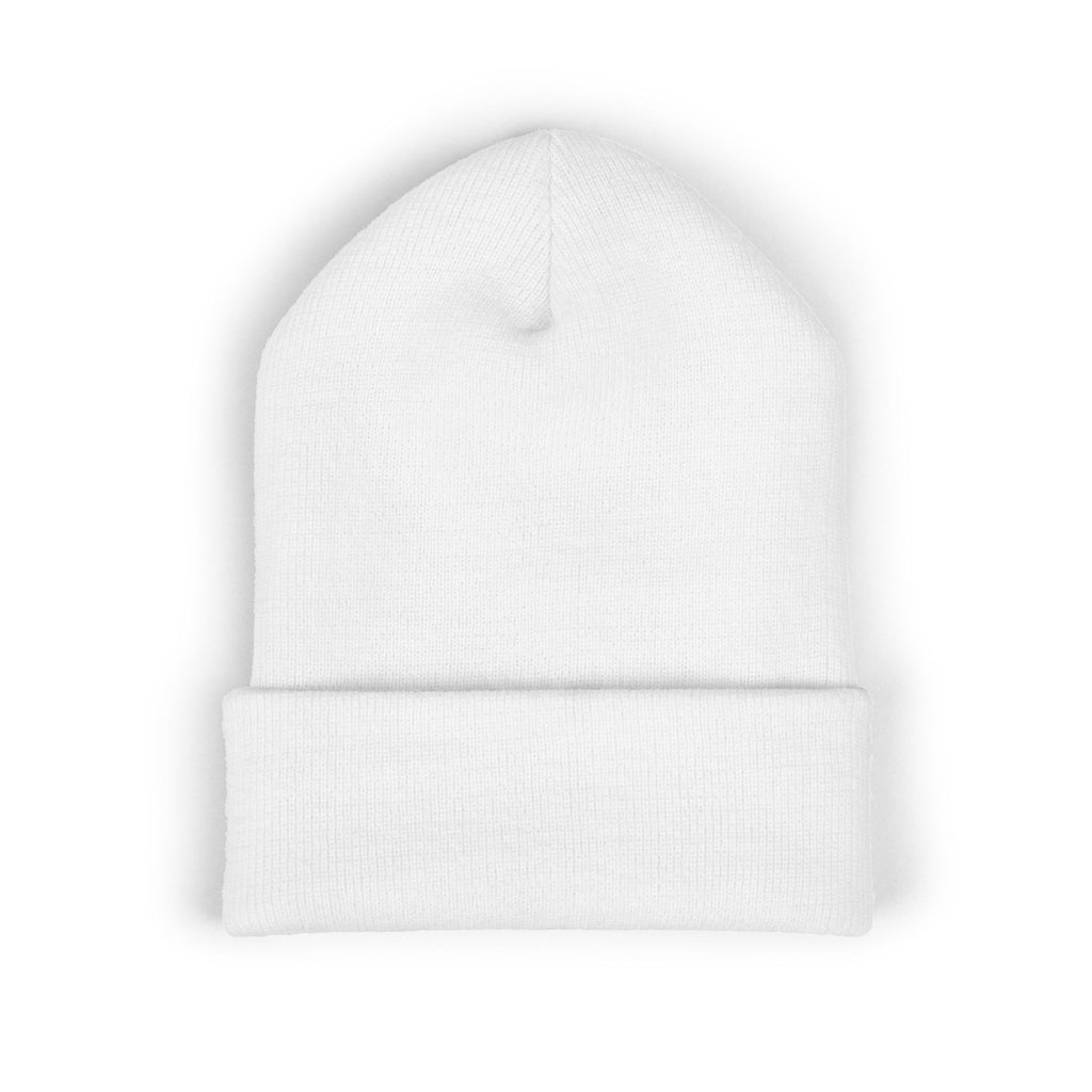 ONE AWUNNAKI cuffed beanie | embroidered text knit hat