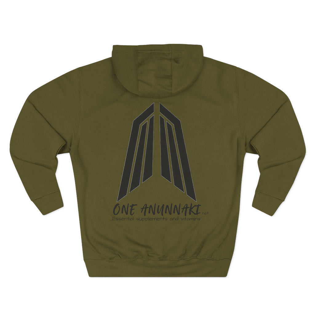One Anunnaki Hoodie | Handwritten Script Logo, White Pullover Hoodie