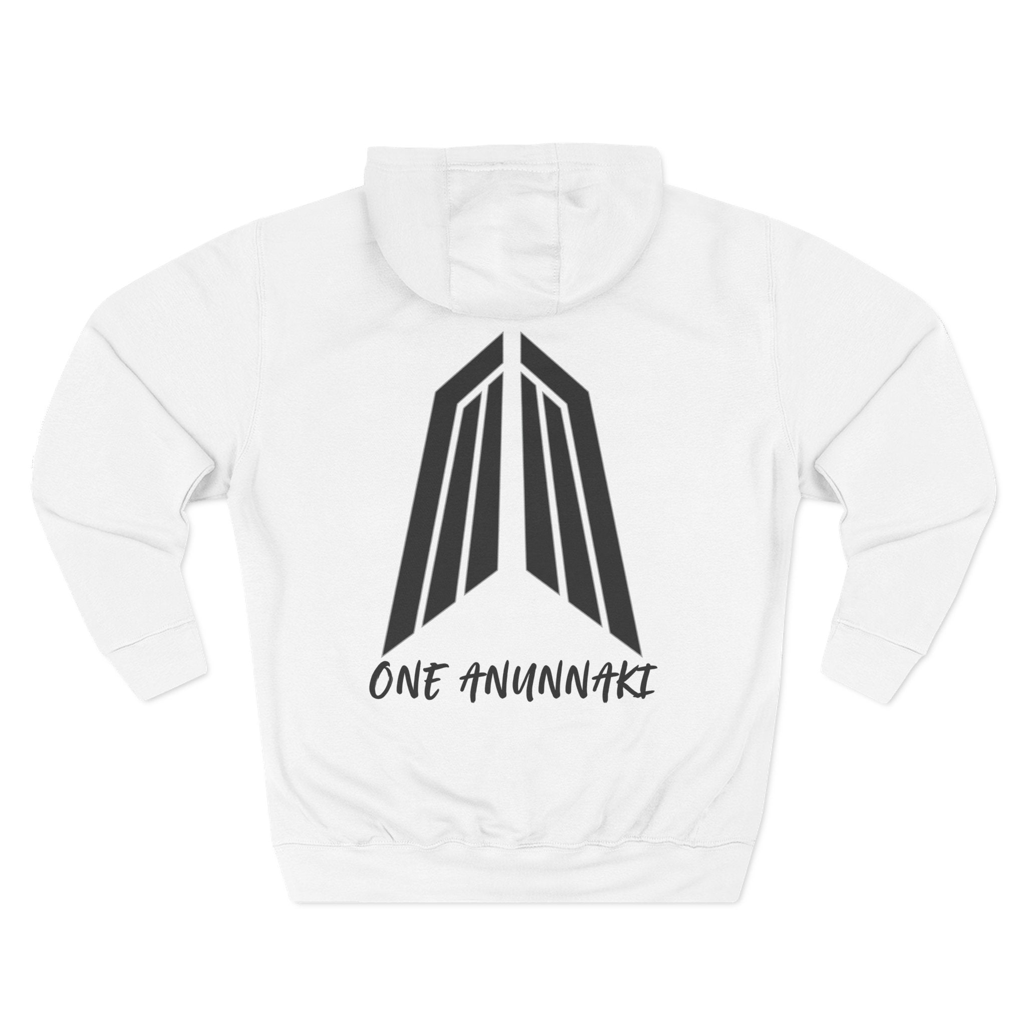 One Avvnnaki Hoodie | Handwritten Script Logo, White Pullover Hoodie