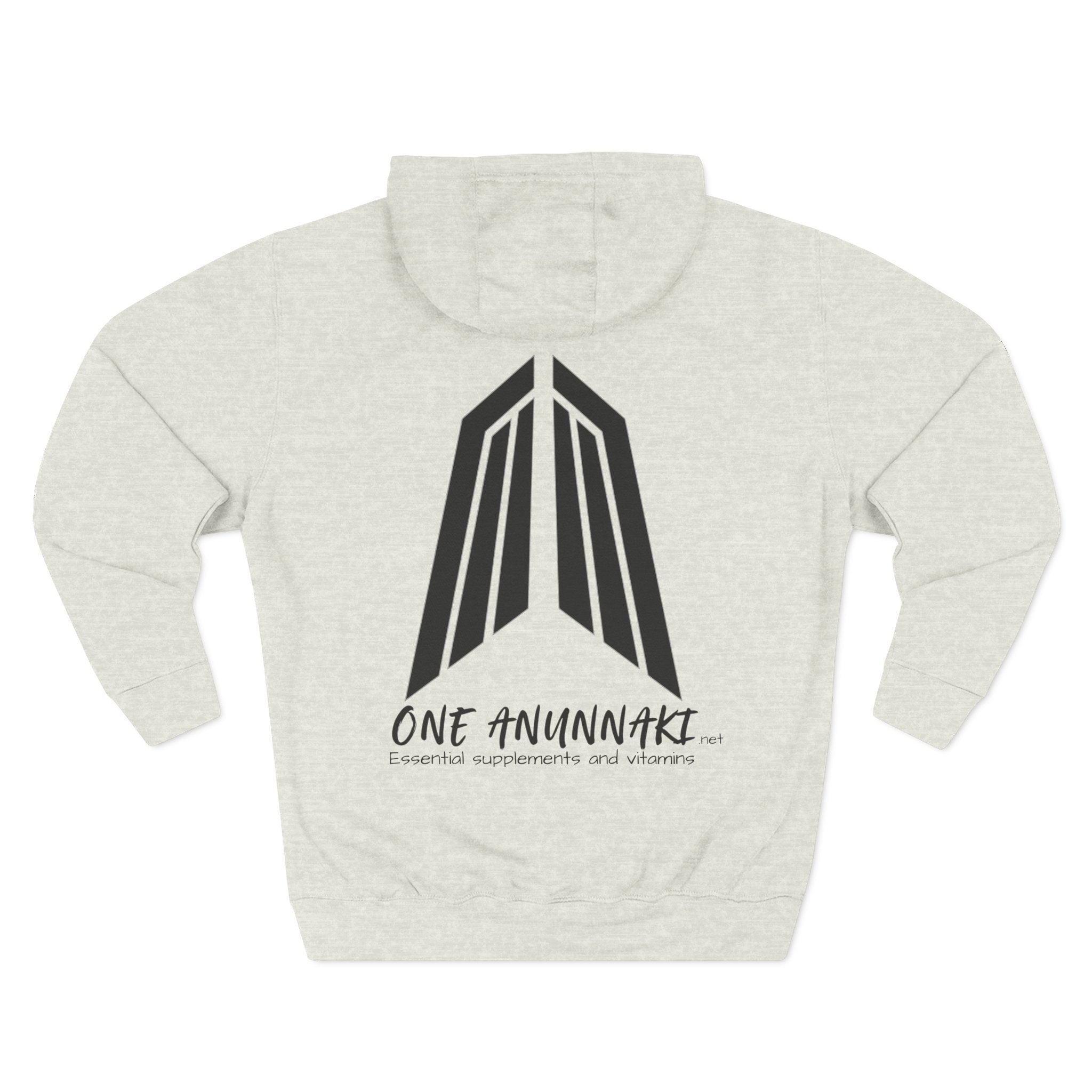 One Anunnaki Hoodie | Handwritten Script Logo, White Pullover Hoodie
