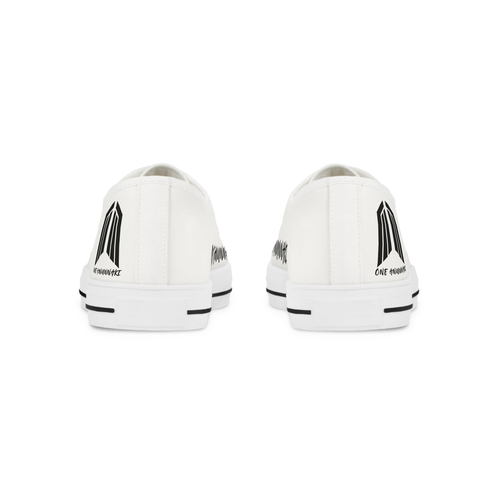 Low Top Sneakers — Classic White Canvas Mens Shoes