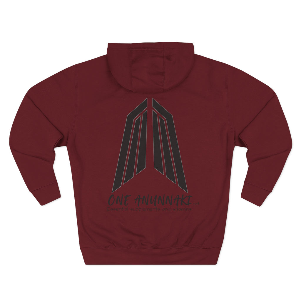 One Anunnaki Hoodie | Handwritten Script Logo, White Pullover Hoodie