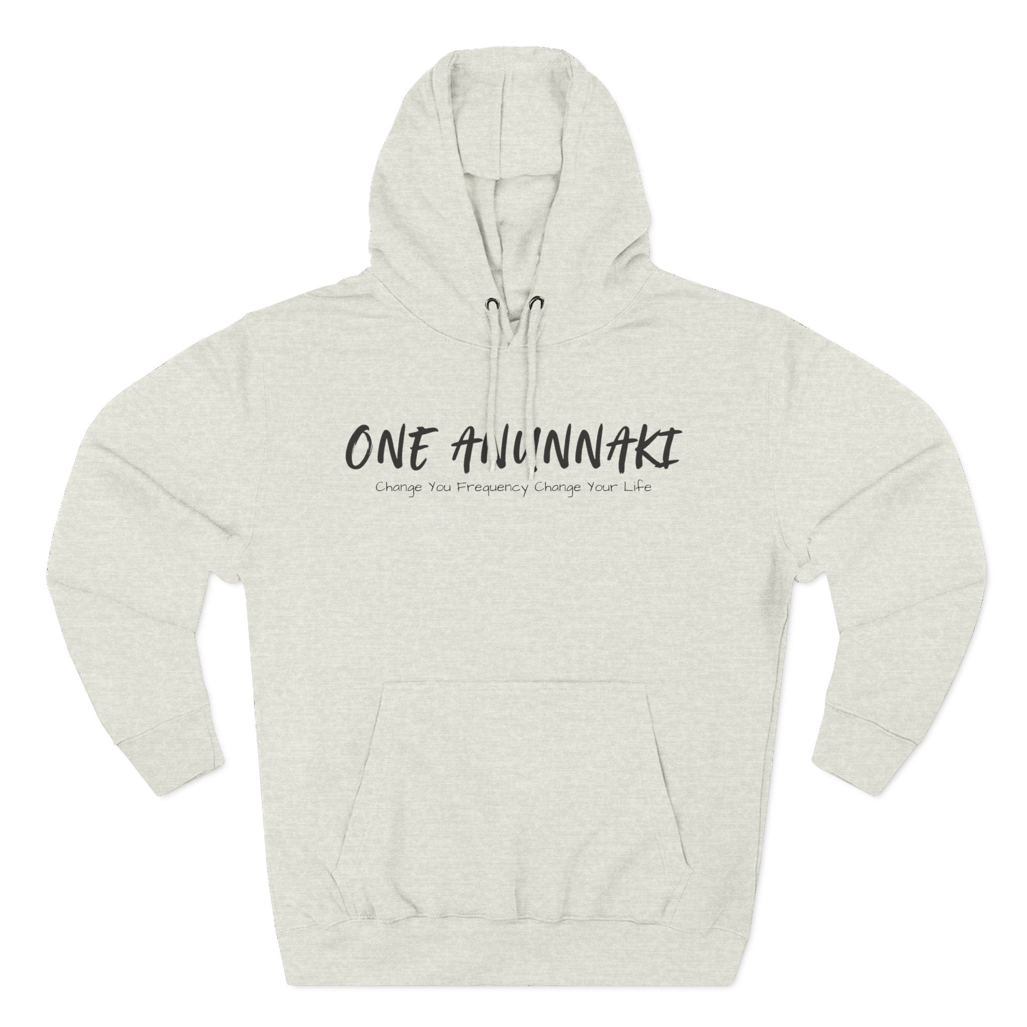 One Anunnaki Hoodie | Handwritten Script Logo, White Pullover Hoodie