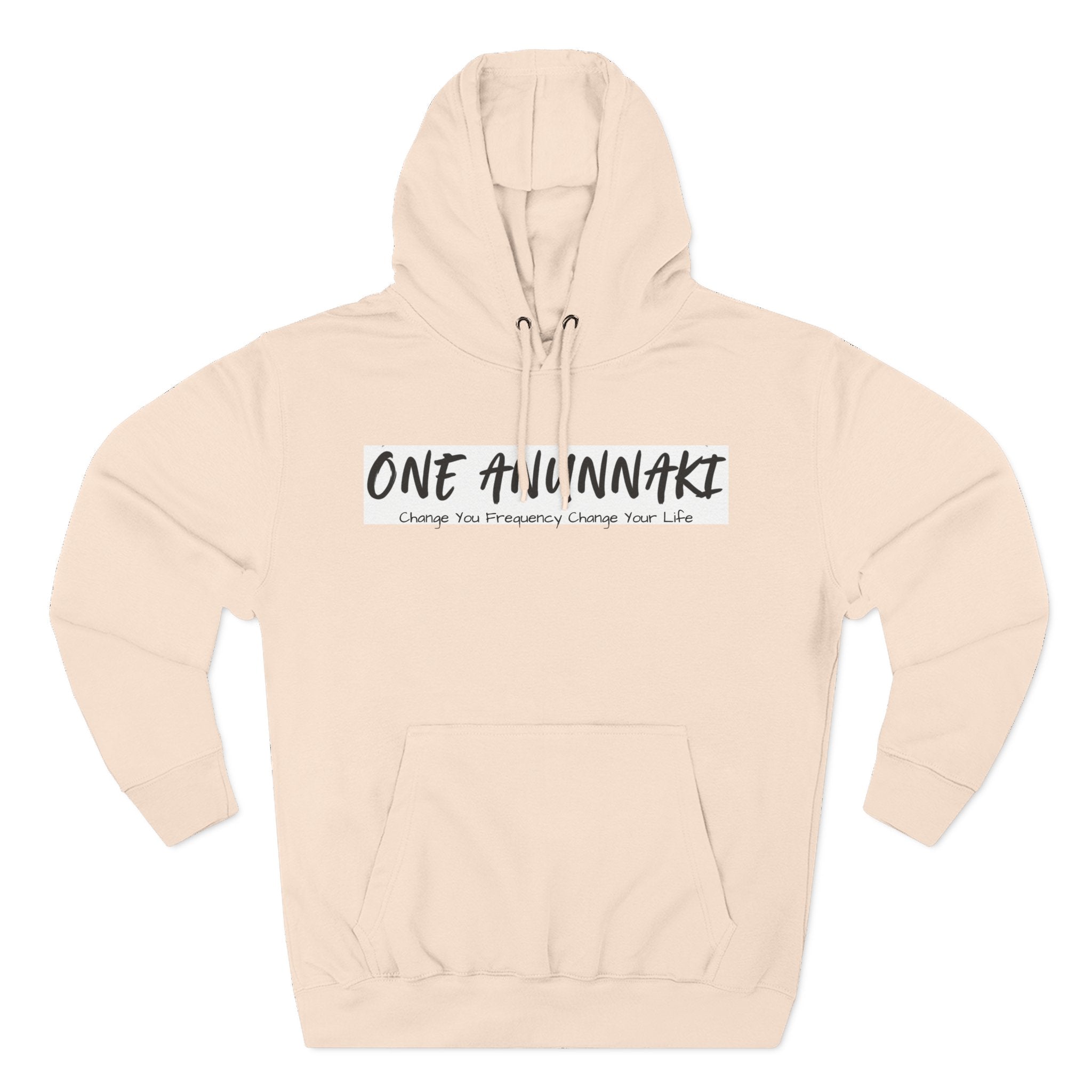 One Avvnnaki Hoodie | Handwritten Script Logo, White Pullover Hoodie
