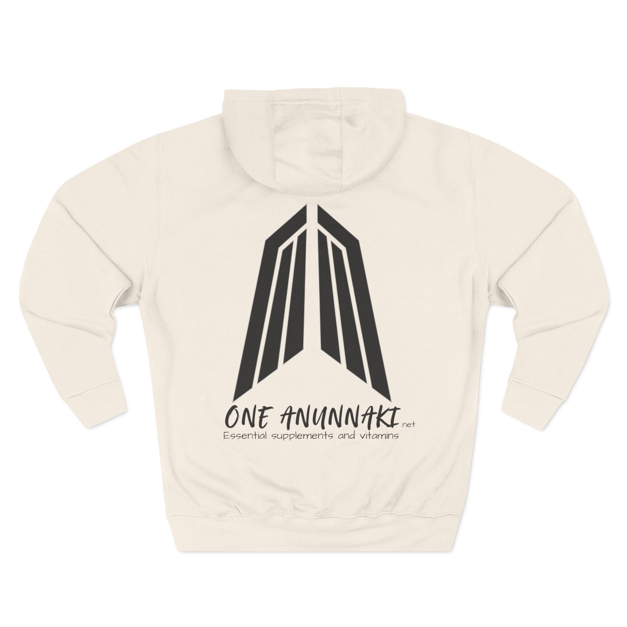 One Anunnaki Hoodie | Handwritten Script Logo, White Pullover Hoodie