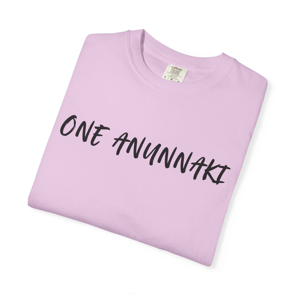 One Anunnaki T-Shirt — Aztec Warrior Graphic Tee with “One Anunnaki: Supplements Above The Rest”