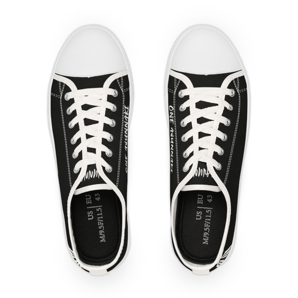 Men's Low Top Sneakers — Minimal White Canvas Casual Shoes
