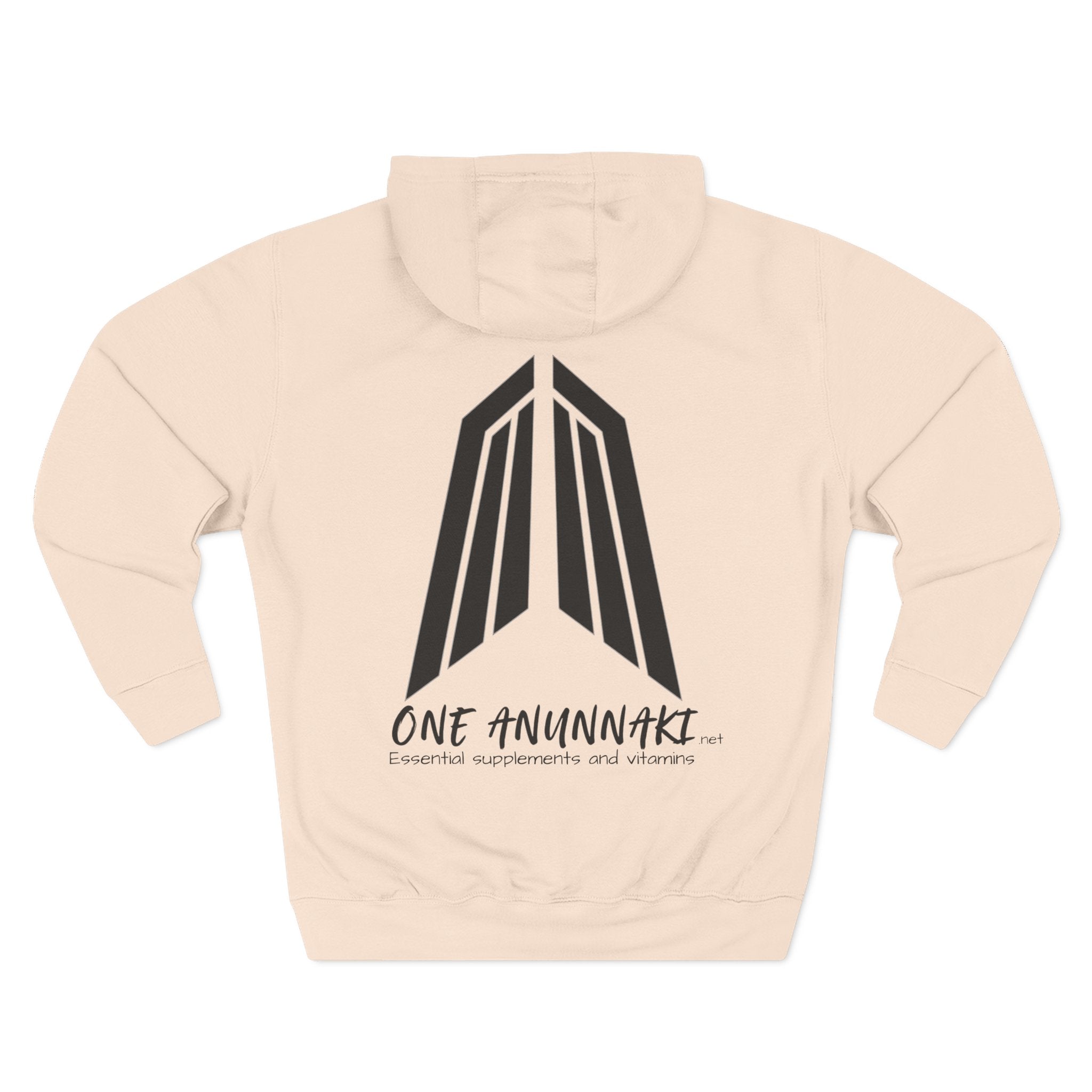 One Anunnaki Hoodie | Handwritten Script Logo, White Pullover Hoodie