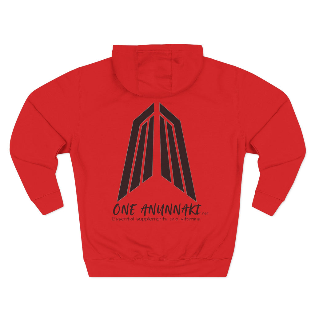 One Anunnaki Hoodie | Handwritten Script Logo, White Pullover Hoodie
