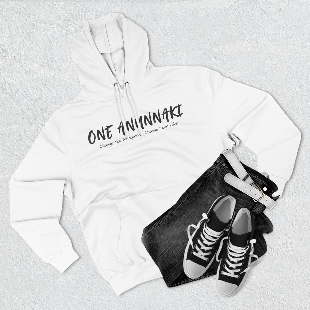 One Avvnnaki Hoodie | Handwritten Script Logo, White Pullover Hoodie