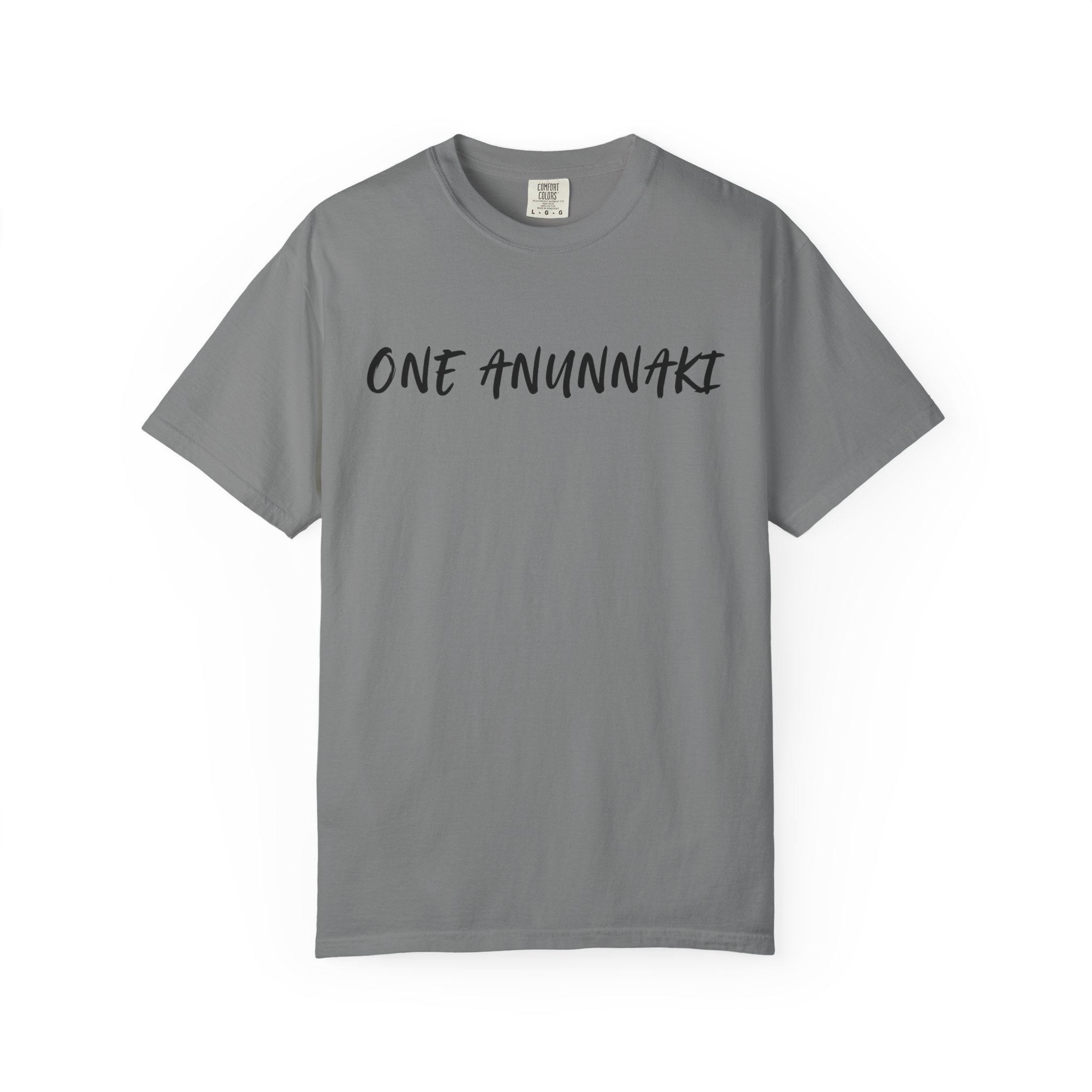 One Anunnaki T-Shirt — Aztec Warrior Graphic Tee with “One Anunnaki: Supplements Above The Rest”