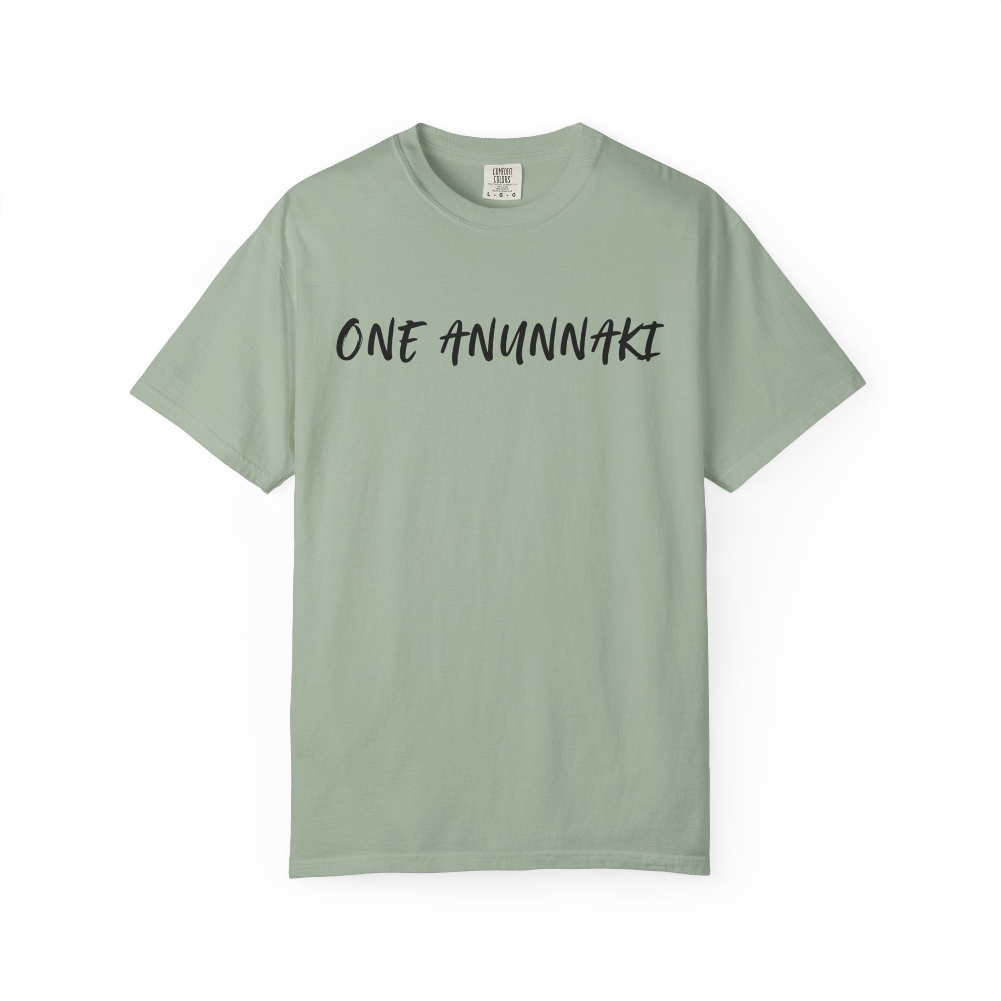 One Anunnaki T-Shirt — Aztec Warrior Graphic Tee with “One Anunnaki: Supplements Above The Rest”