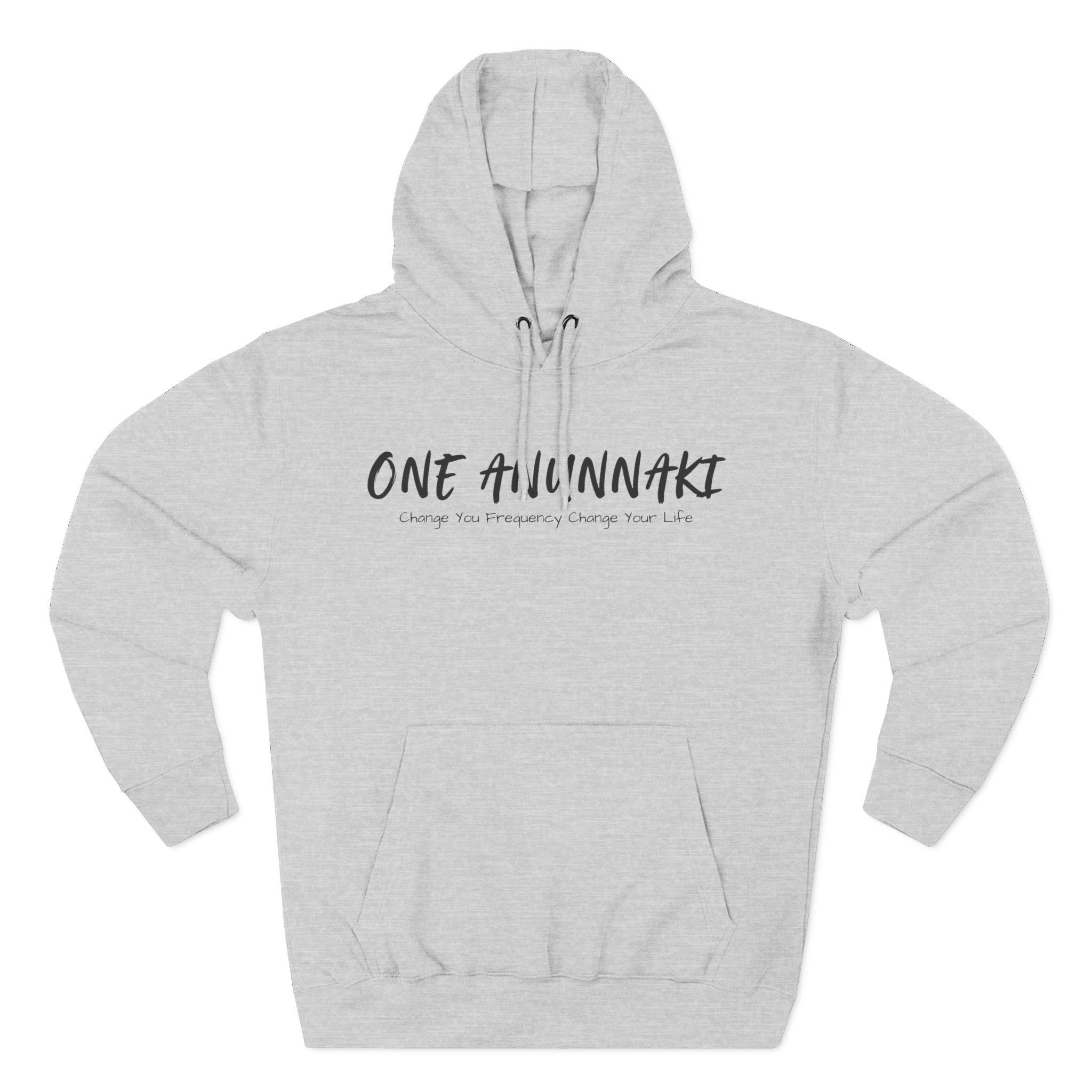 One Anunnaki Hoodie | Handwritten Script Logo, White Pullover Hoodie