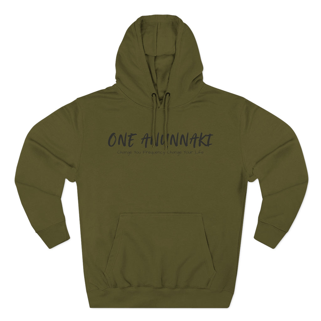 One Anunnaki Hoodie | Handwritten Script Logo, White Pullover Hoodie