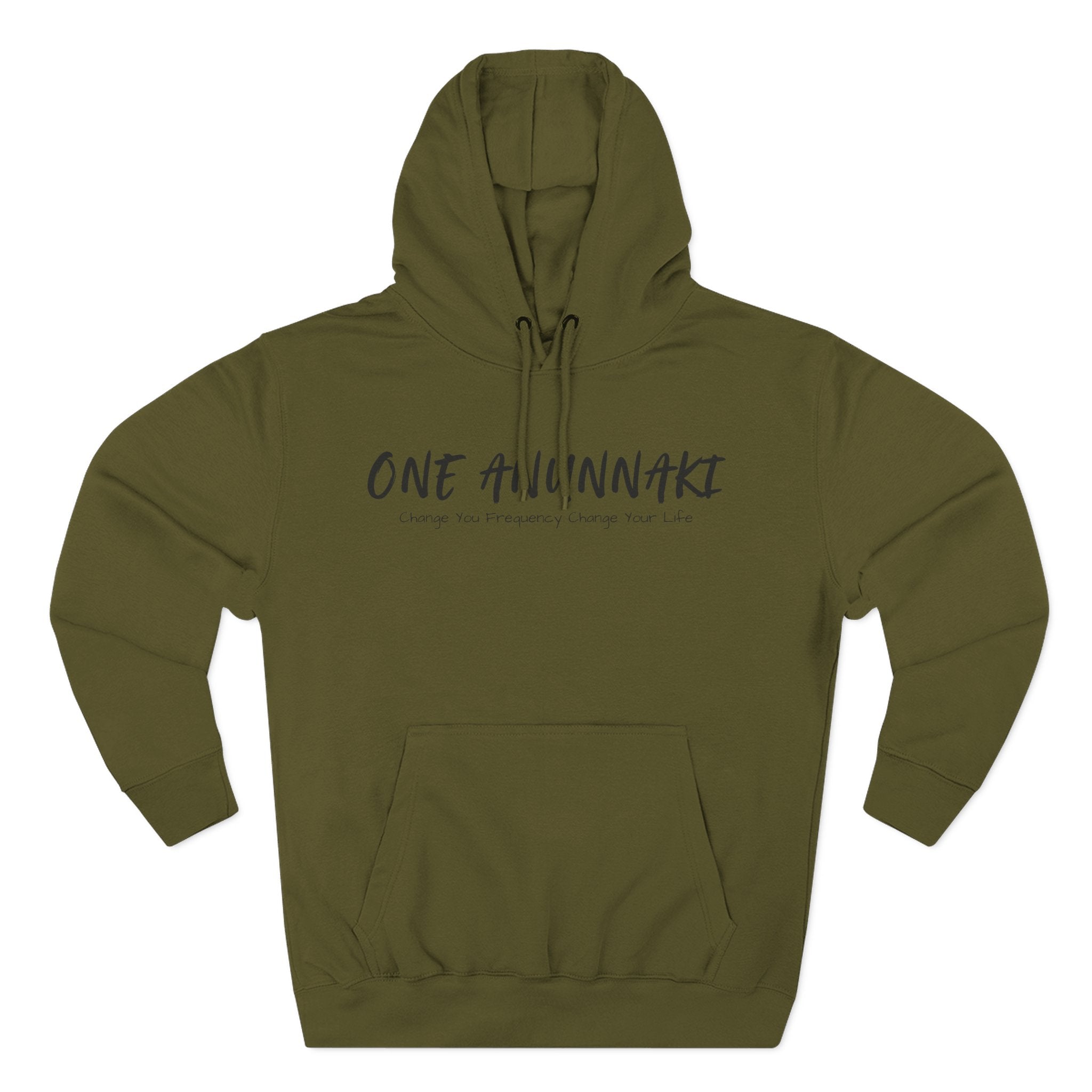 One Anunnaki Hoodie | Handwritten Script Logo, White Pullover Hoodie