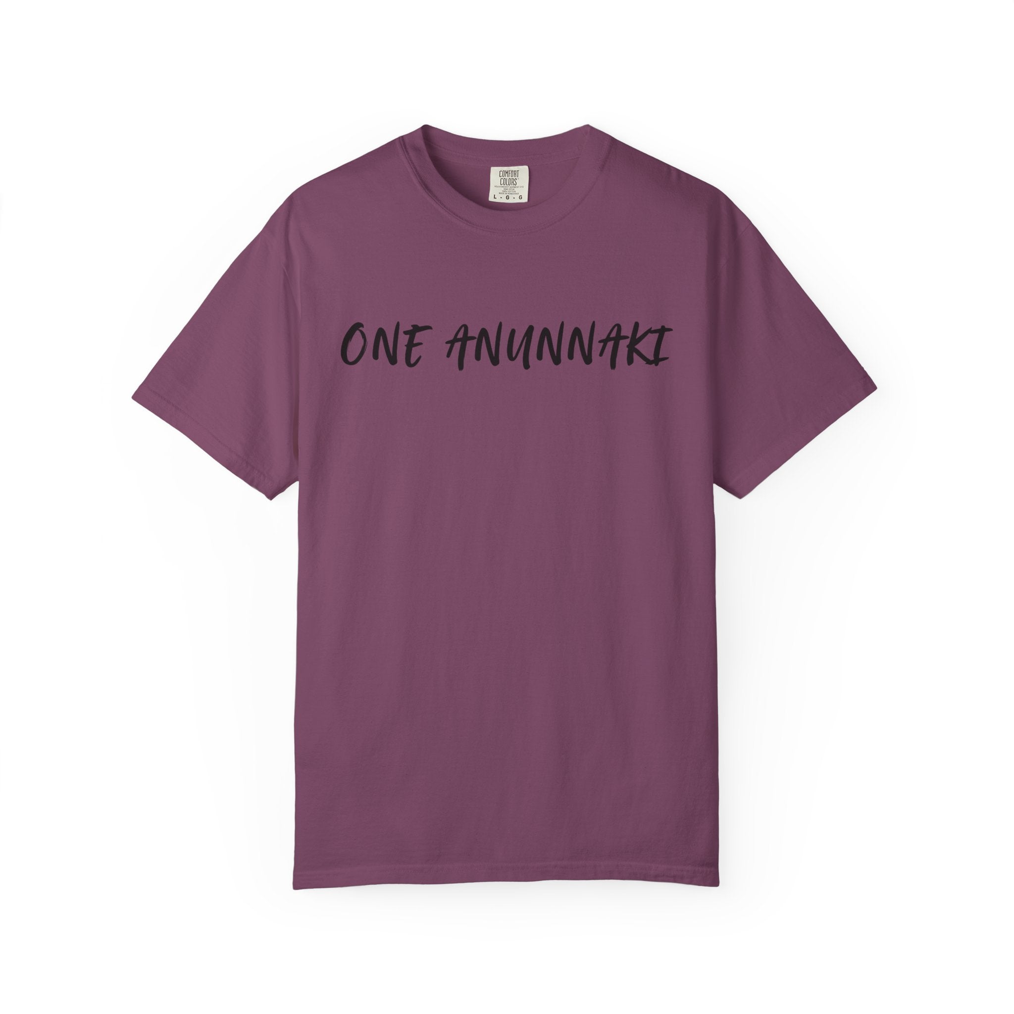 One Anunnaki T-Shirt — Aztec Warrior Graphic Tee with “One Anunnaki: Supplements Above The Rest”