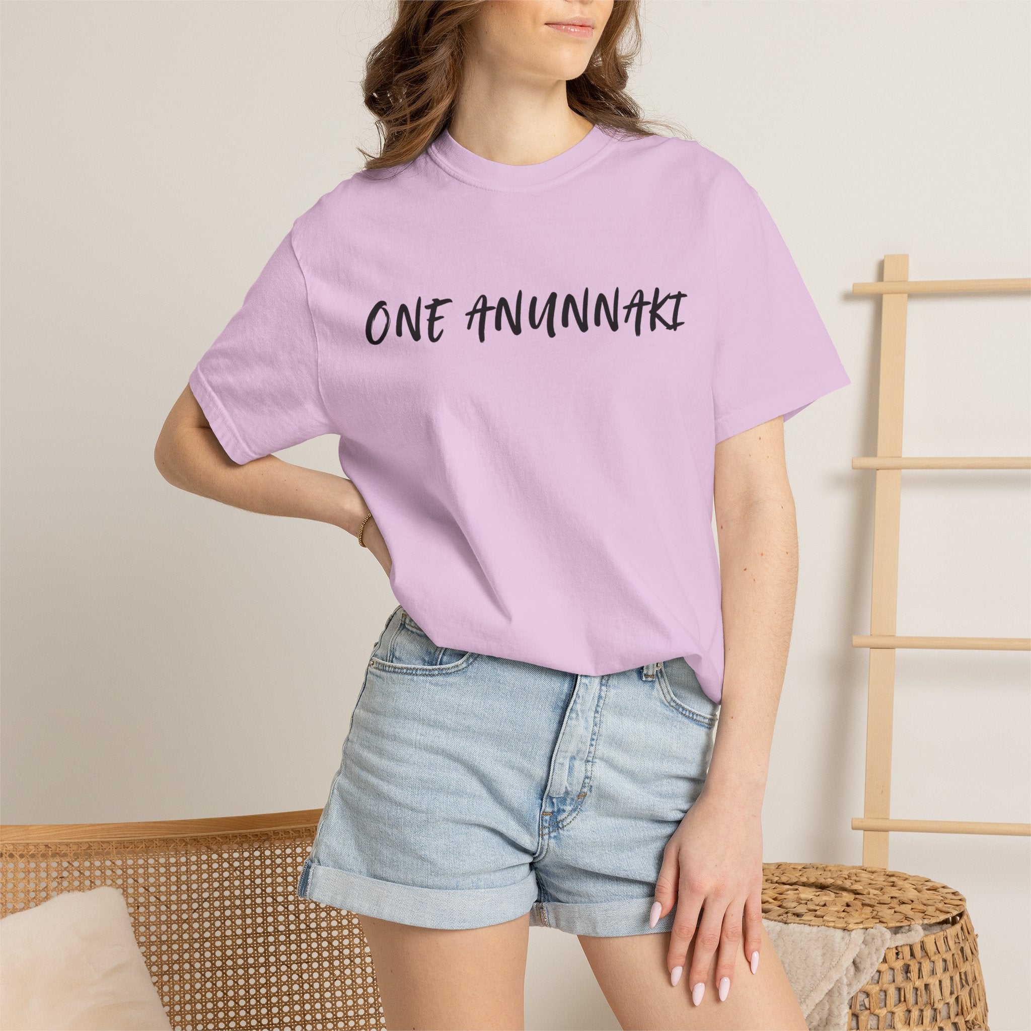 One Anunnaki T-Shirt — Aztec Warrior Graphic Tee with “One Anunnaki: Supplements Above The Rest”