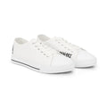 Low Top Sneakers — Classic White Canvas Mens Shoes