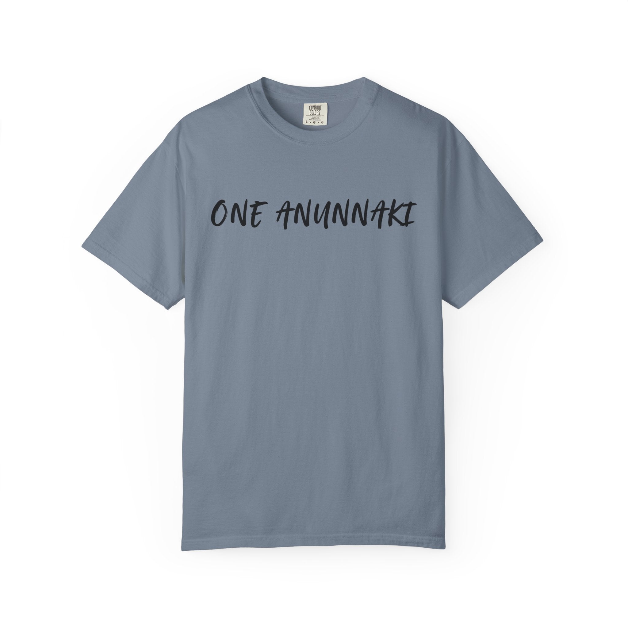 One Anunnaki T-Shirt — Aztec Warrior Graphic Tee with “One Anunnaki: Supplements Above The Rest”