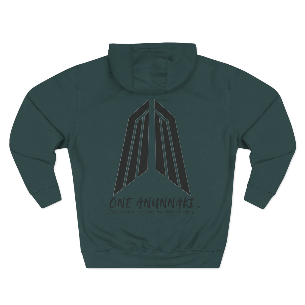 One Anunnaki Hoodie | Handwritten Script Logo, White Pullover Hoodie