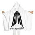 Youth Hooded Towel — "One Anunnaki" Black Logo Kids Beach & Bath Wrap