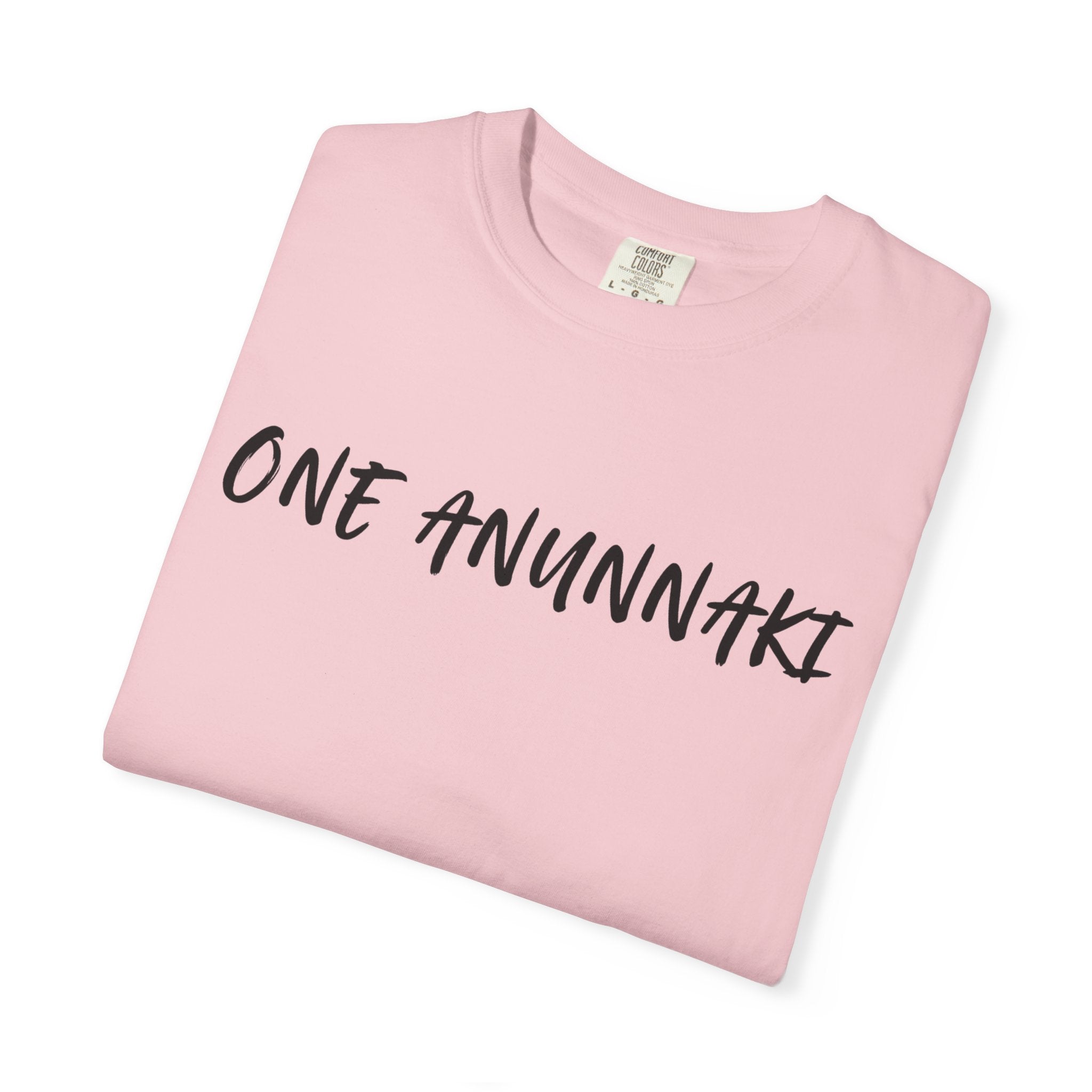 One Anunnaki T-Shirt — Aztec Warrior Graphic Tee with “One Anunnaki: Supplements Above The Rest”