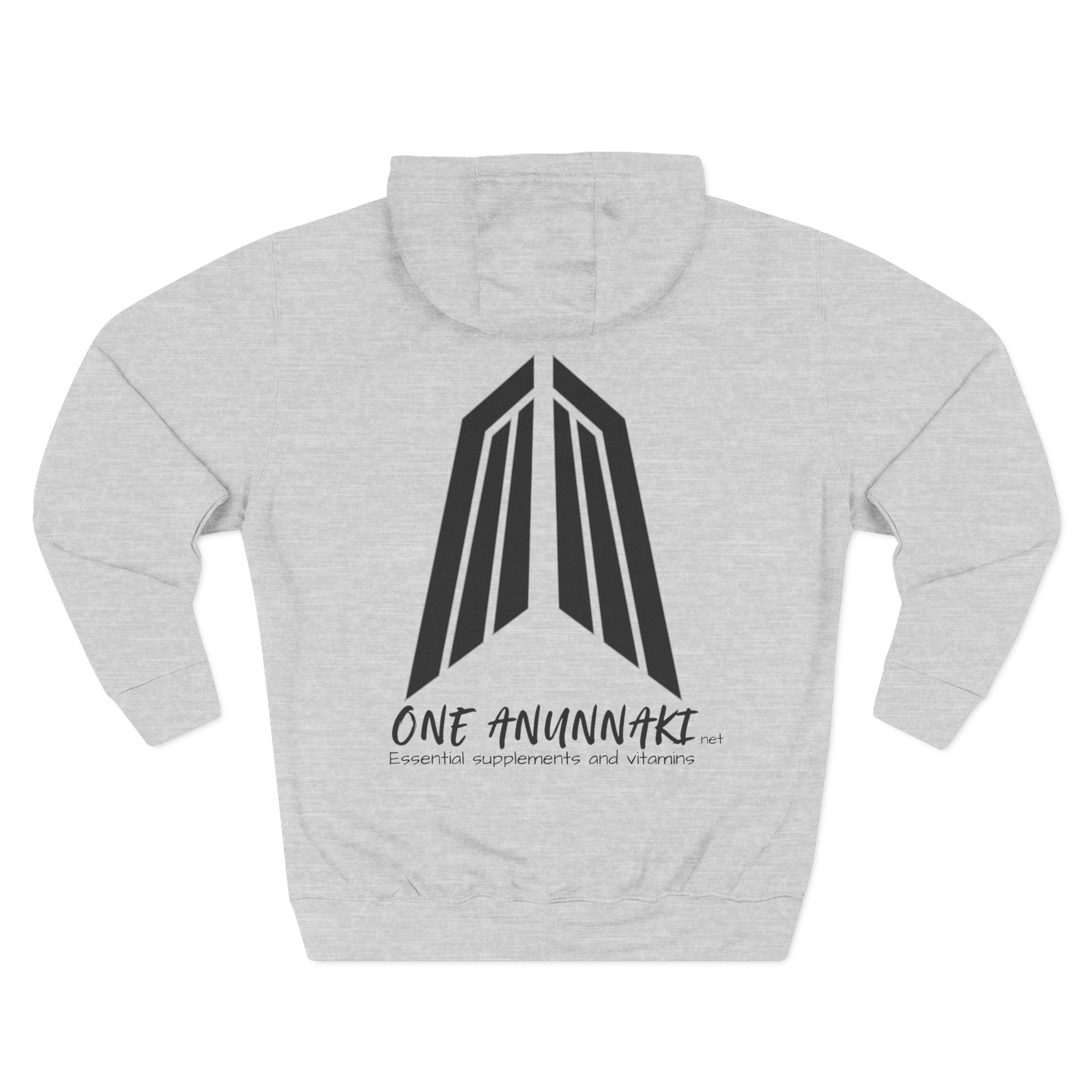 One Anunnaki Hoodie | Handwritten Script Logo, White Pullover Hoodie